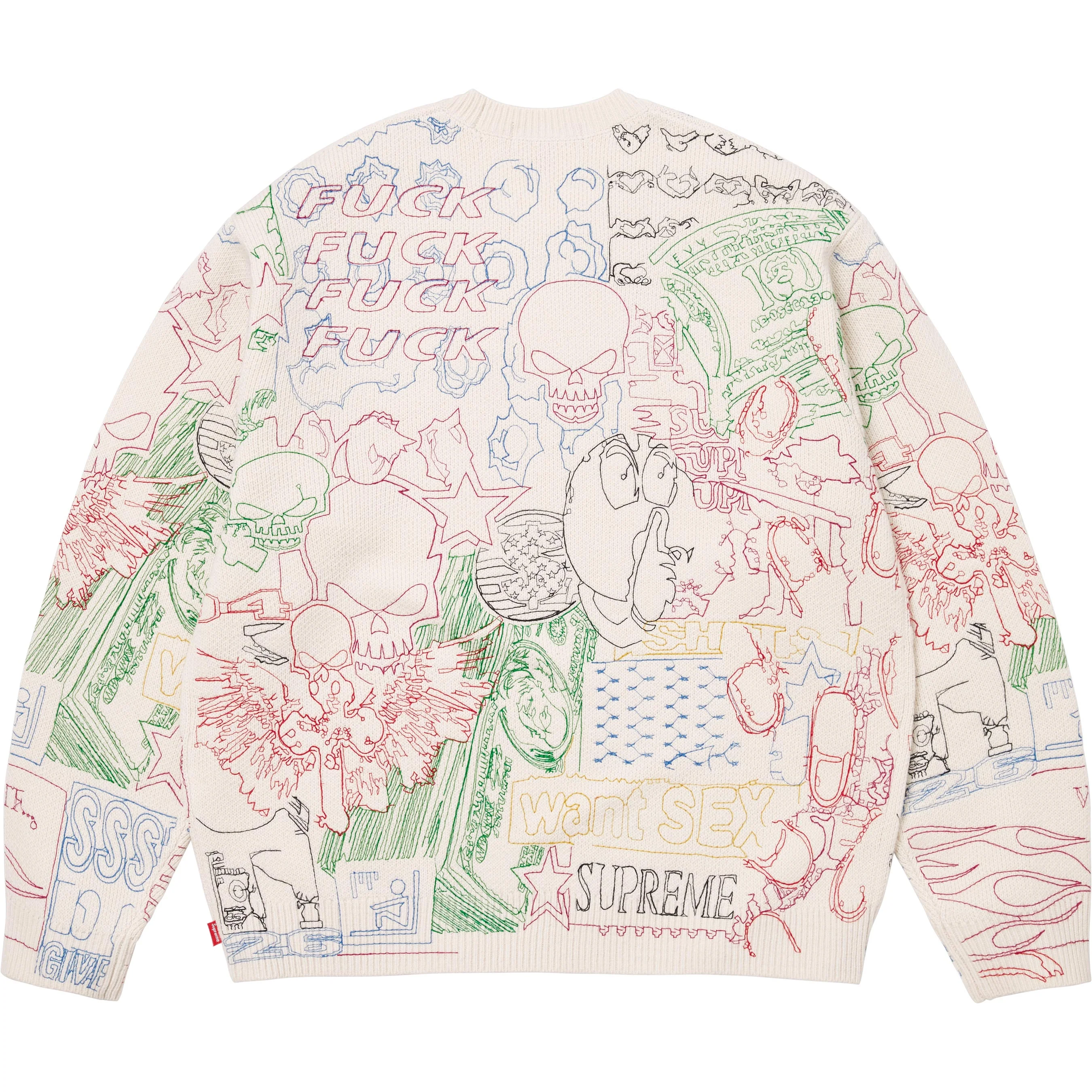 Collage Embroidered Sweater view 12